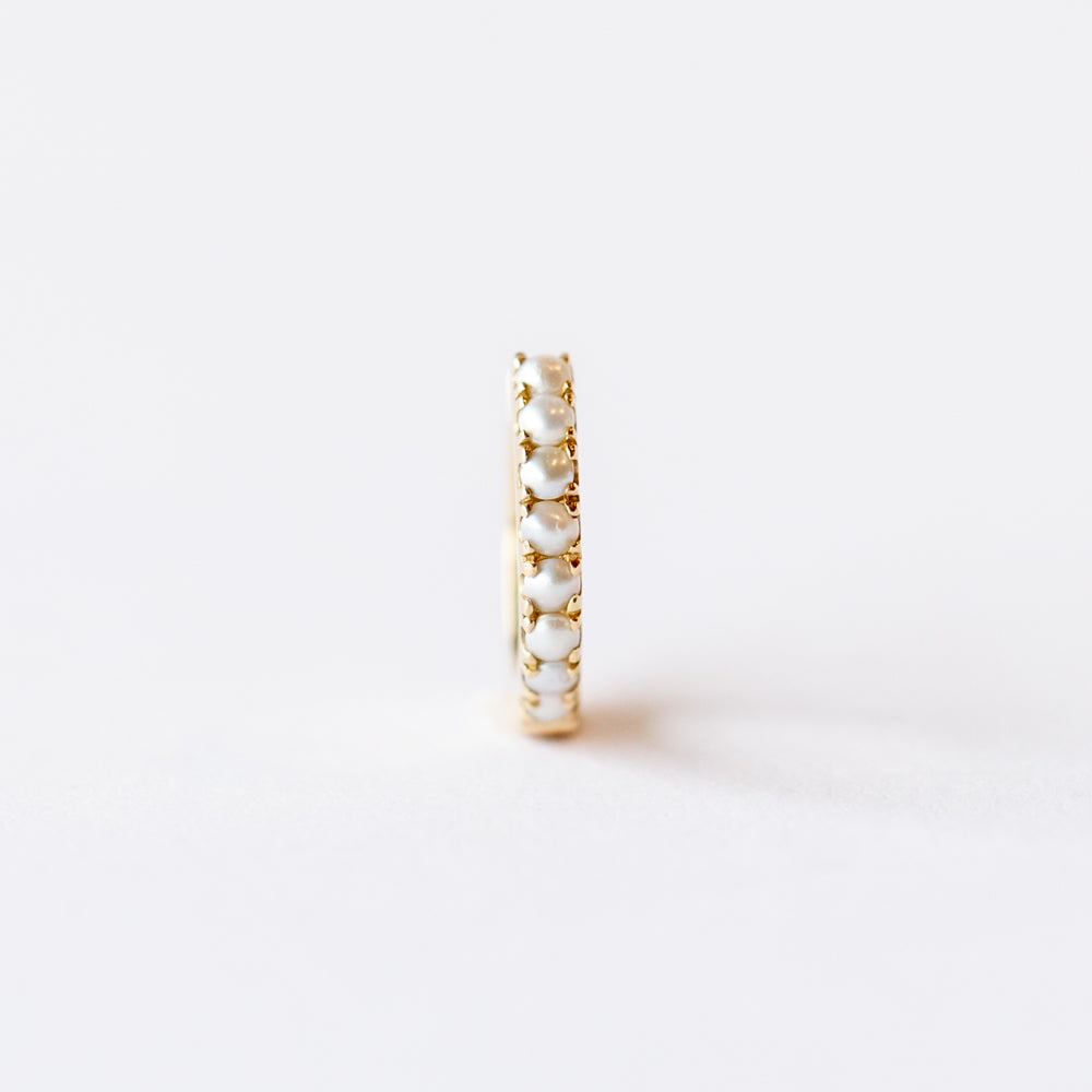 Pamela Love | 8mm Freshwater Pearl Huggie (Single)