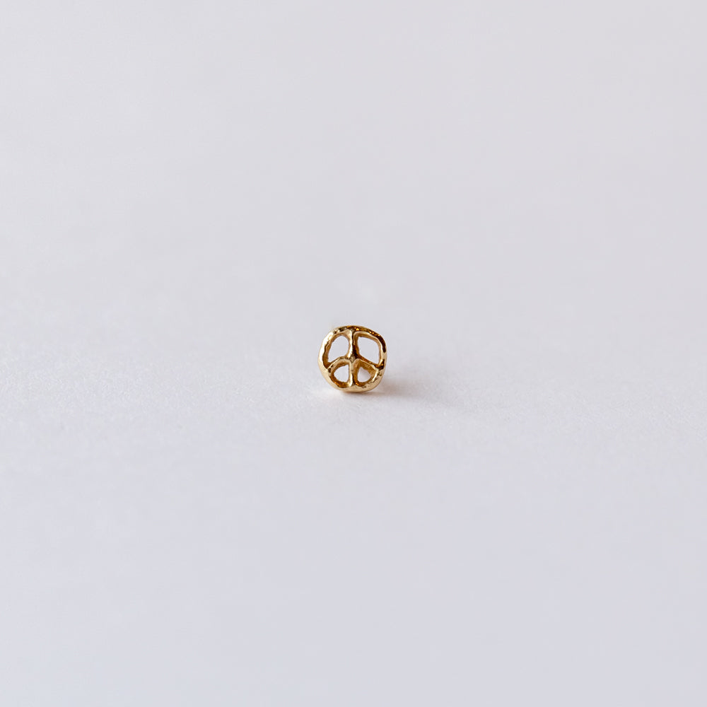 Pamela Love | Peace Sign Stud Earring (Single)