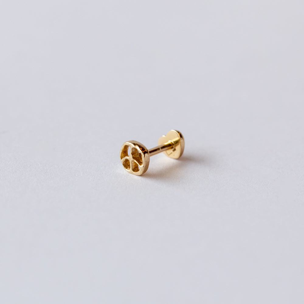 Pamela Love | Peace Sign Stud Earring (Single)