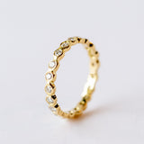 Satomi | White Diamond Circle Eternity Band