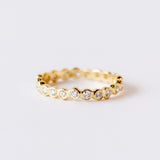 Satomi | White Diamond Circle Eternity Band