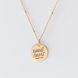 Zoe Chicco | Sweetheart Amore Bar Chain Necklace