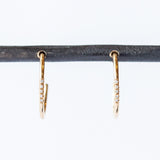 Zoe Chicco | Medium Pave Diamond Hoop Earrings