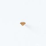 Zoe Chicco | Itty Bitty Faceted Diamond-Shaped Stud Earring (Single)