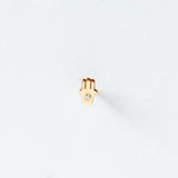 Zoe Chicco | Itty Bitty Hamsa Stud Earring with Diamond (Single)