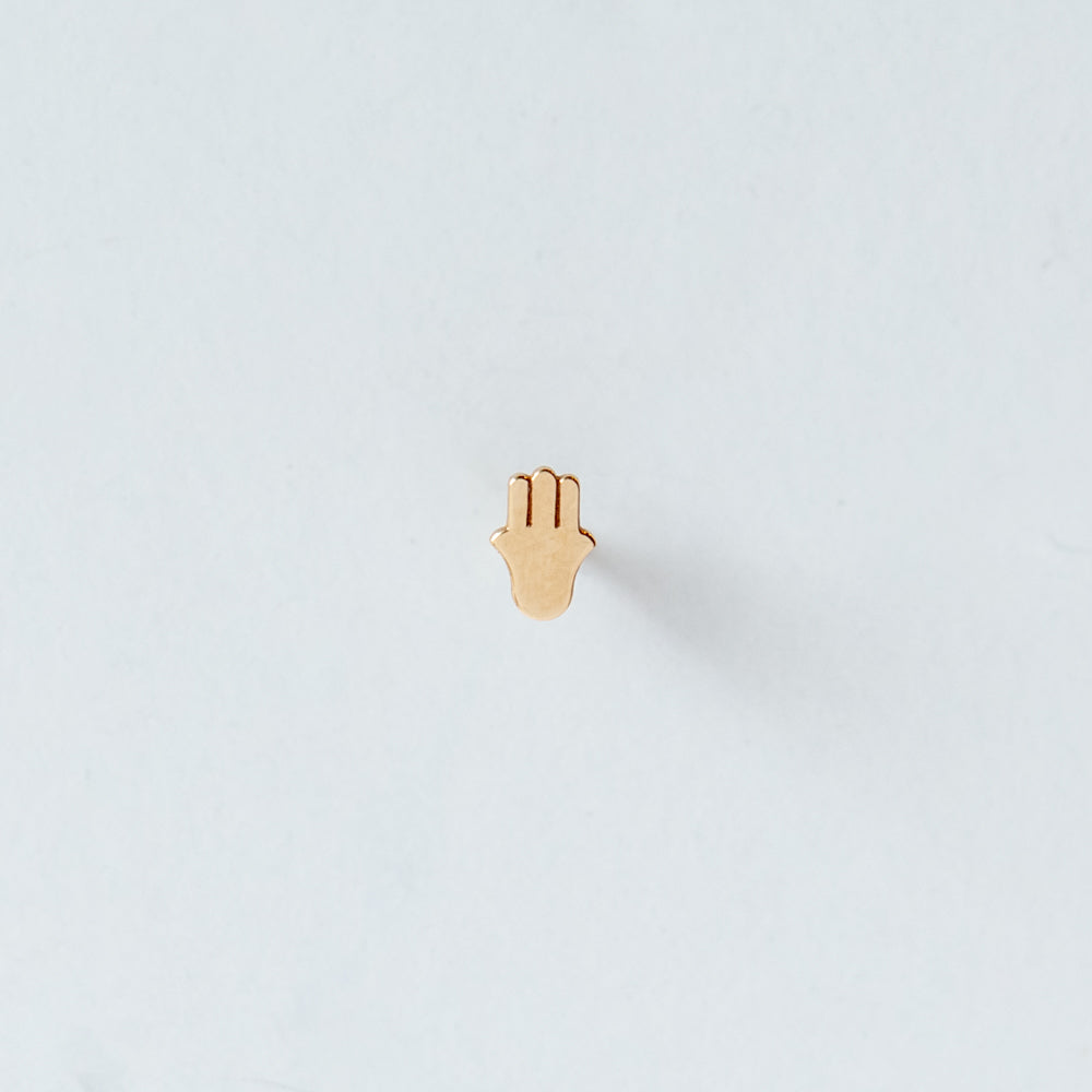 Zoe Chicco | Itty Bitty Hamsa Stud Earring (Single)