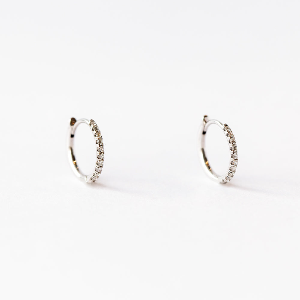 Zoe Chicco | Diamond Huggie Hoop Earrings