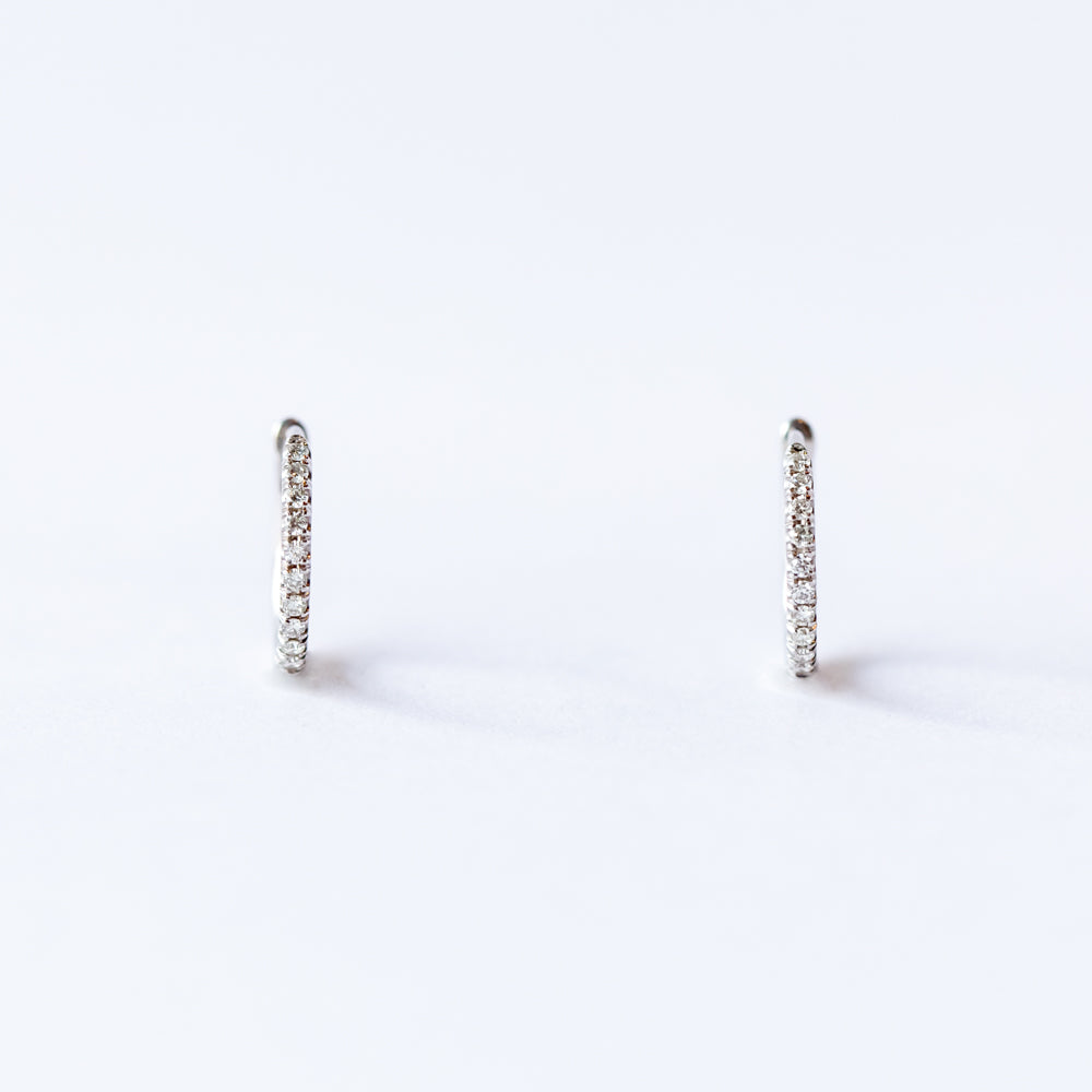 Zoe Chicco | Diamond Huggie Hoop Earrings
