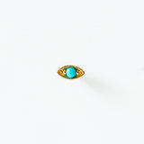Zoe Chicco | Turquoise Small Marquise Eye Stud Earring (Single)