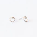 Zoe Chicco | Diamond Small Circle Stud Earrings