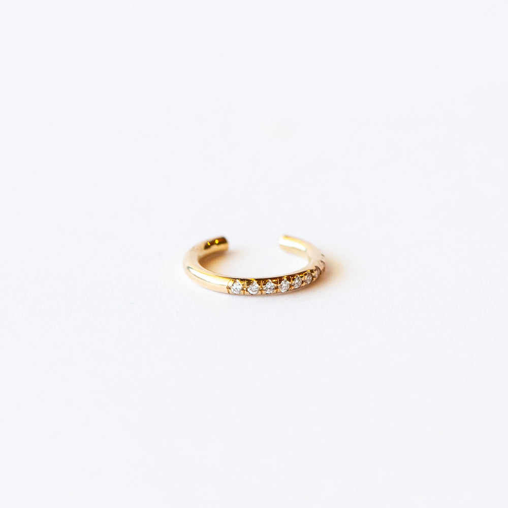 Zoe Chicco | Thick Pavé Diamond Ear Cuff (Single)