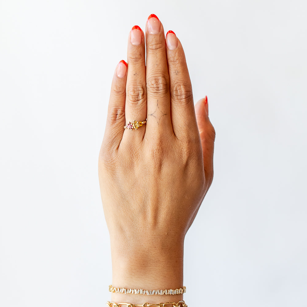 Yellow Harlequin Ring