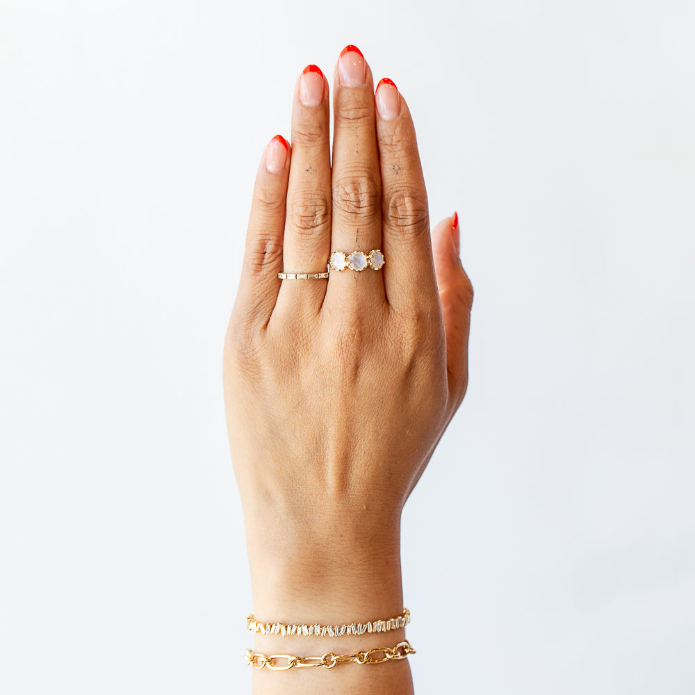 Haku Lei Moonstone Ring