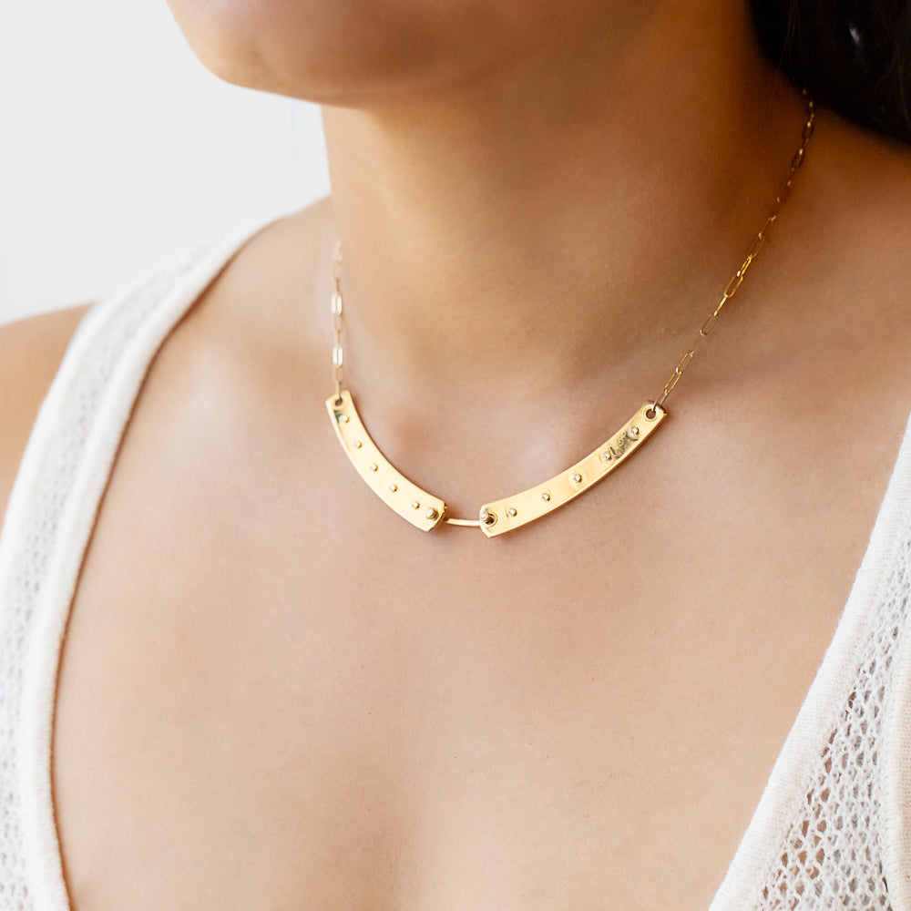 Brunch in NY Mood Necklace in Yellow Gold