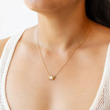 Ruth Tomlinson | Baguette Diamond Encrusted Pearl Necklace