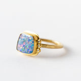 Australian Opal Ring with Diamonds