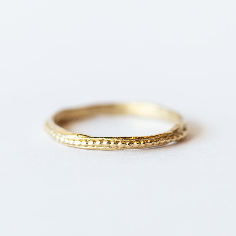 Single Beaded Wedding Band