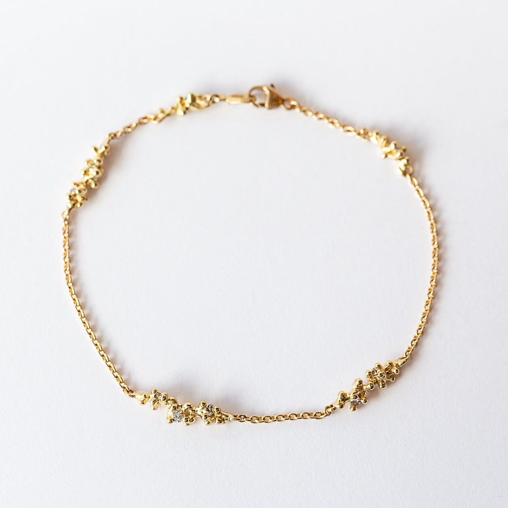 Ruth Tomlinson | Diamond Bracelet with Granules