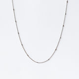 Tiny Bar Cable Chain Necklace