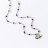 Classic Eye Necklace, Bleuet