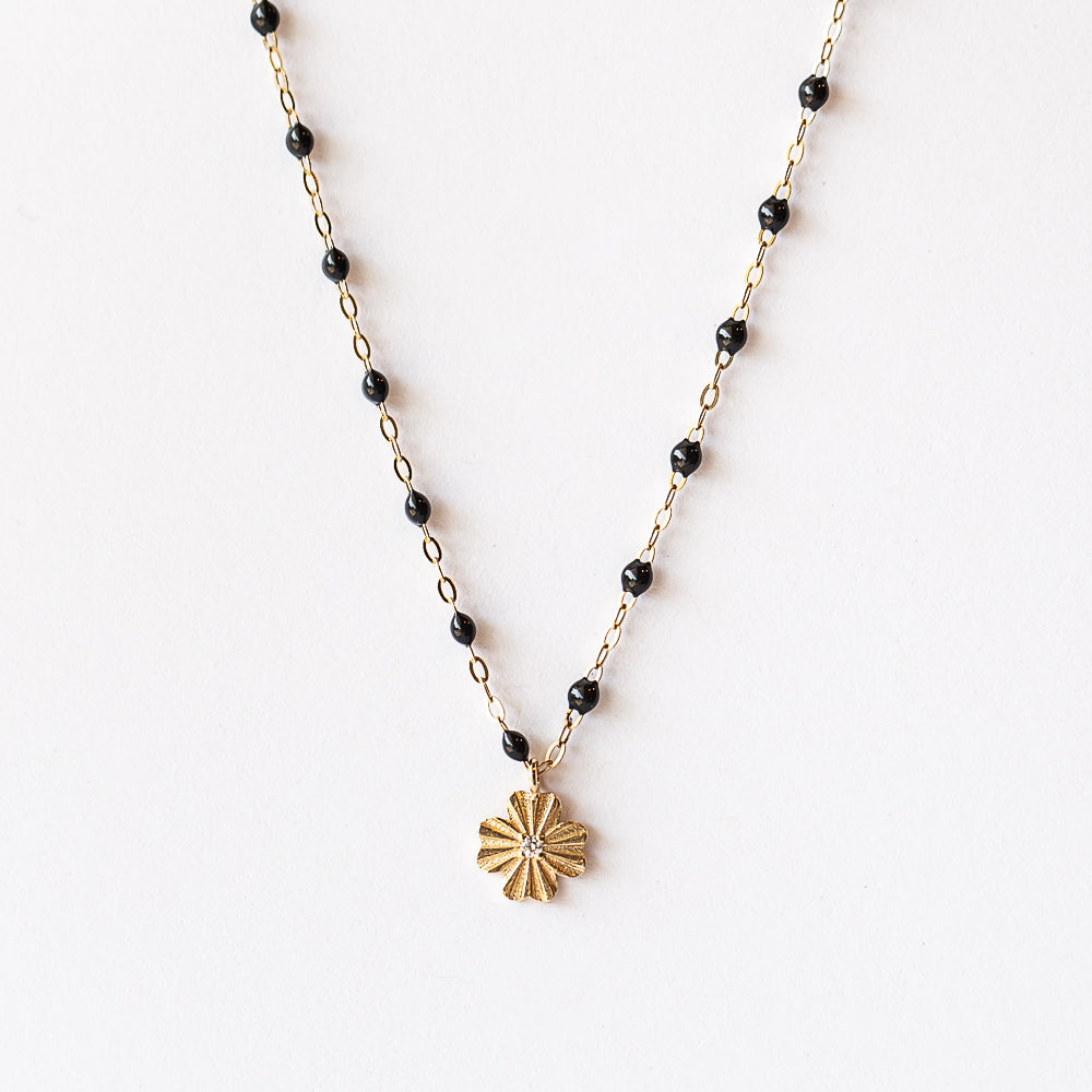 Classic Gigi Clover Lumiere Necklace, Black