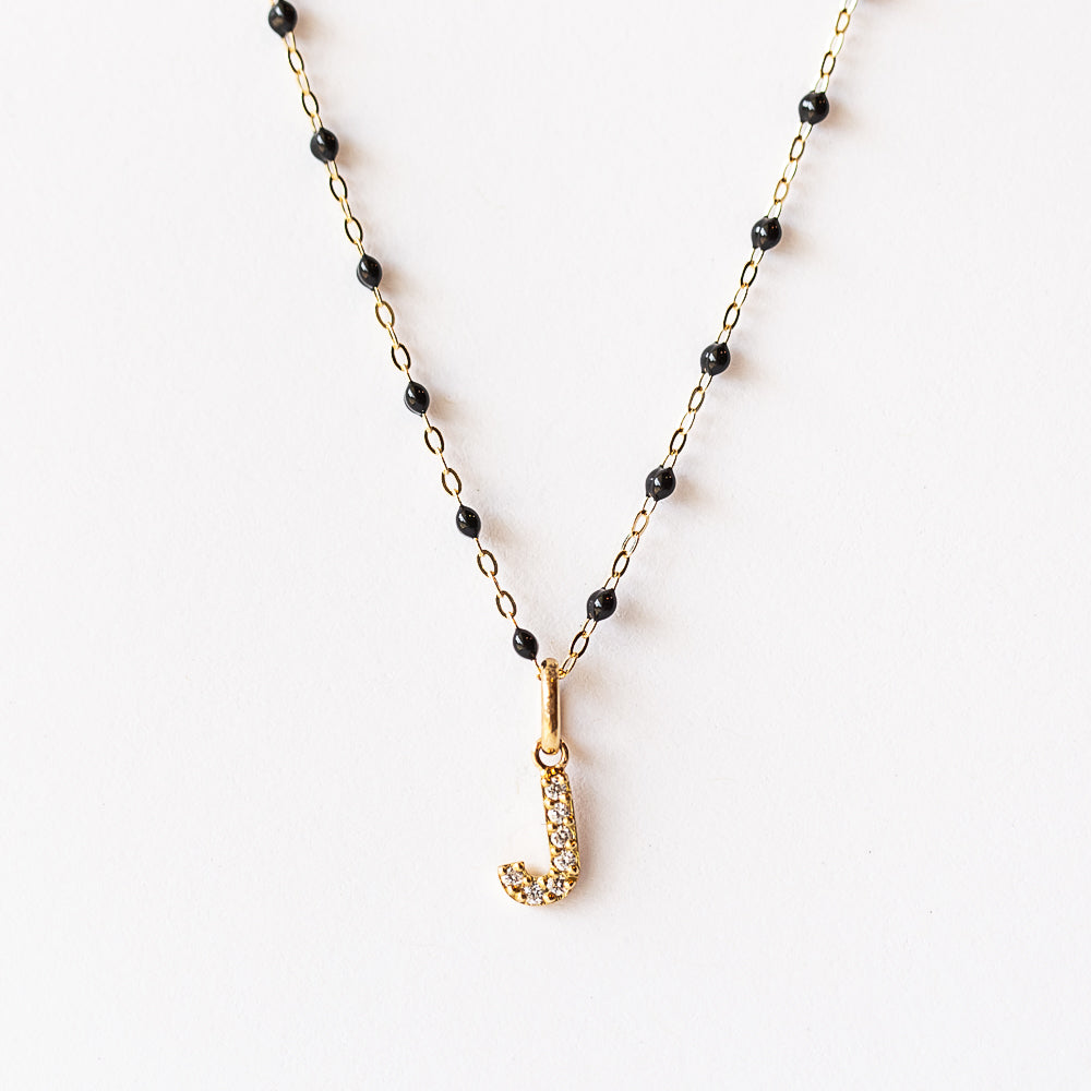 Classic Lucky Diamond Letter J Charm