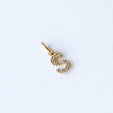Classic Lucky Diamond Letter S Charm