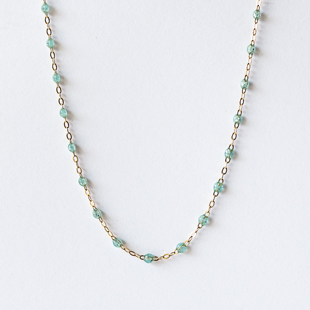 Classic Gigi Necklace, Aqua