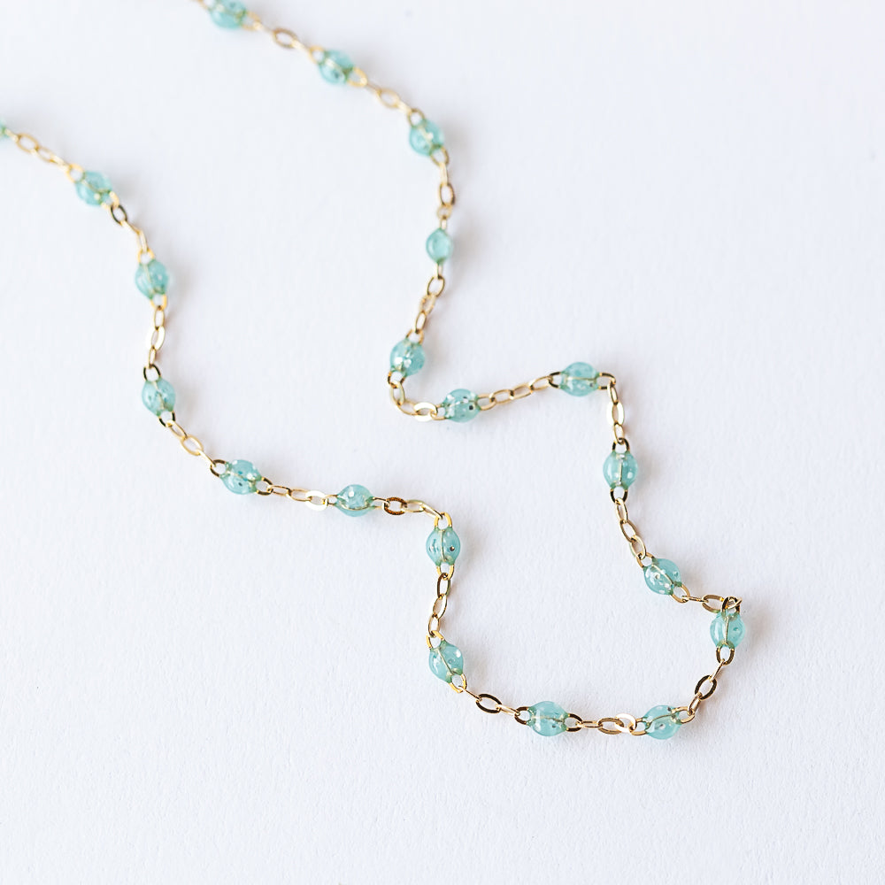 Classic Gigi Necklace, Aqua