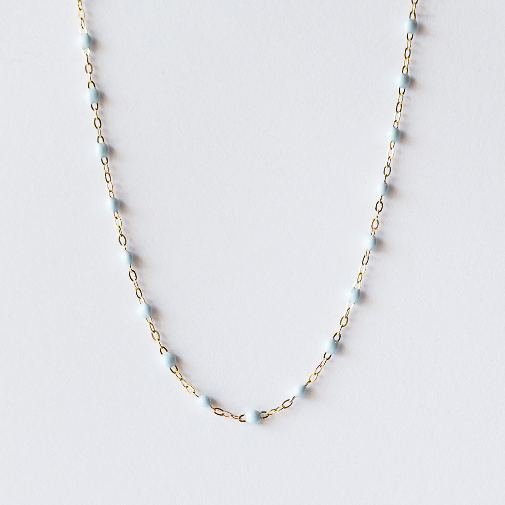 Classic Gigi Necklace, Baby Blue
