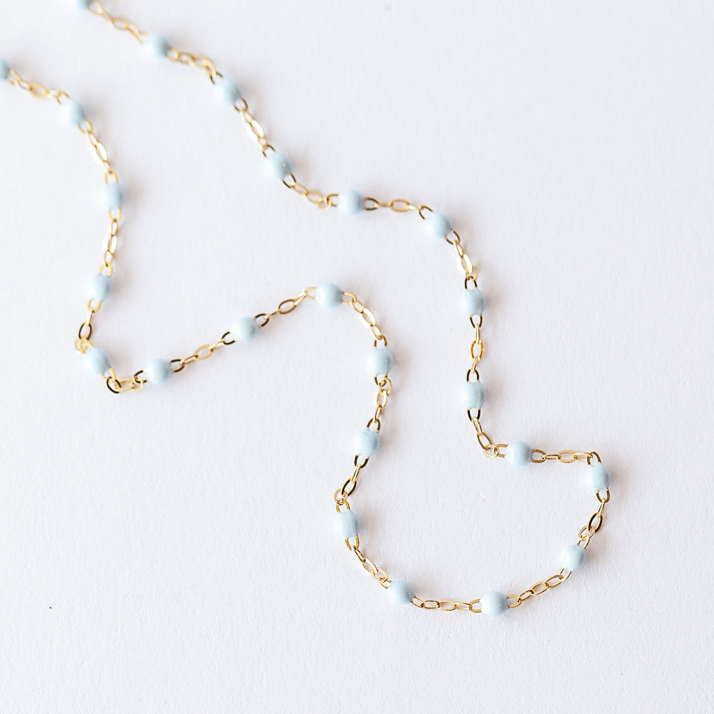 Classic Gigi Necklace, Baby Blue