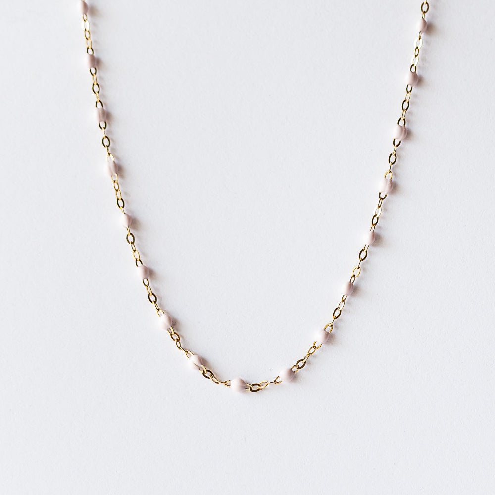 Classic Gigi Necklace, Baby Pink