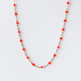 Classic Gigi Necklace, Coral
