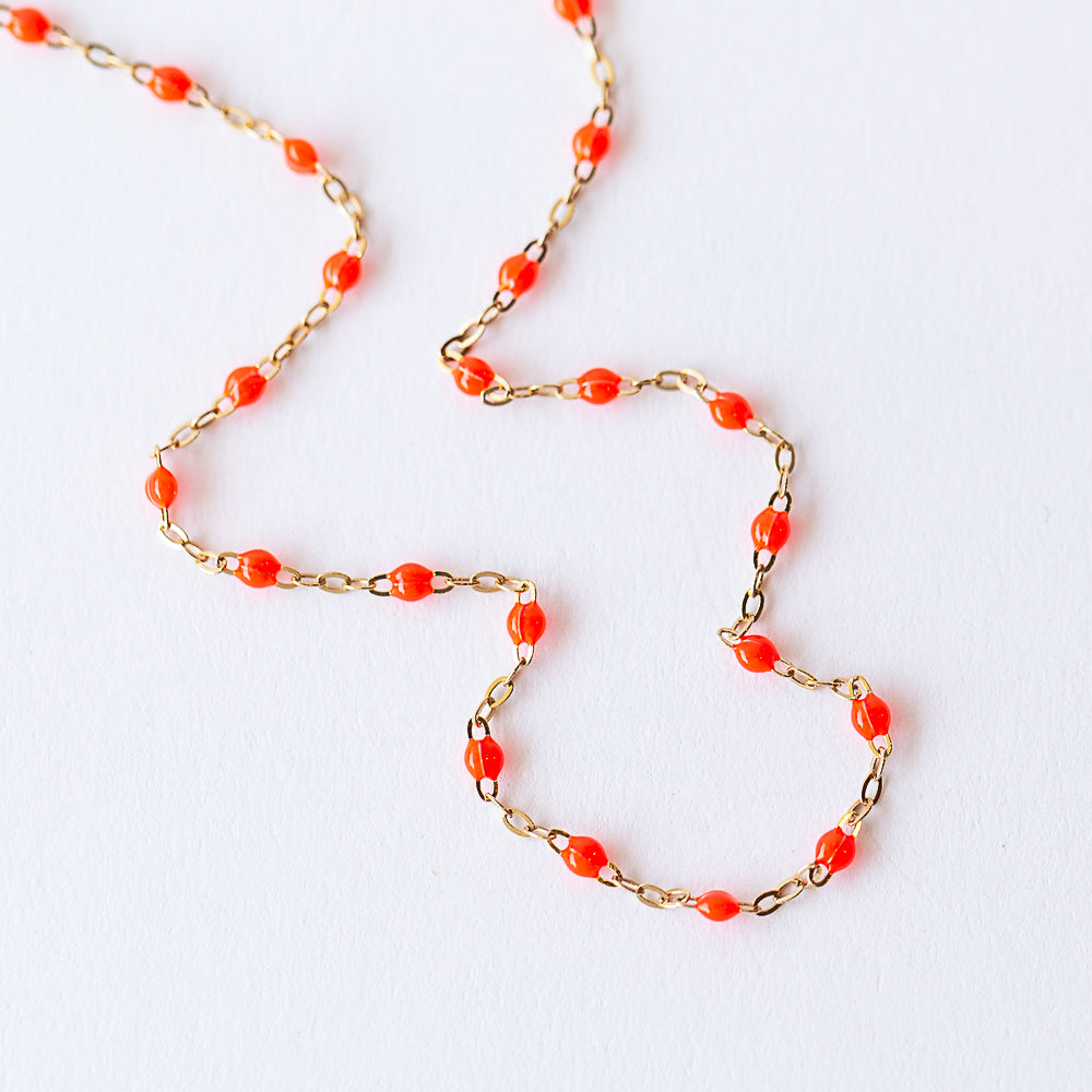 Classic Gigi Necklace, Coral