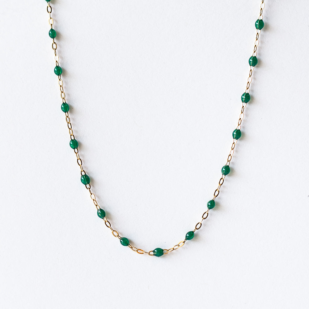 Classic Gigi Necklace, Emerald