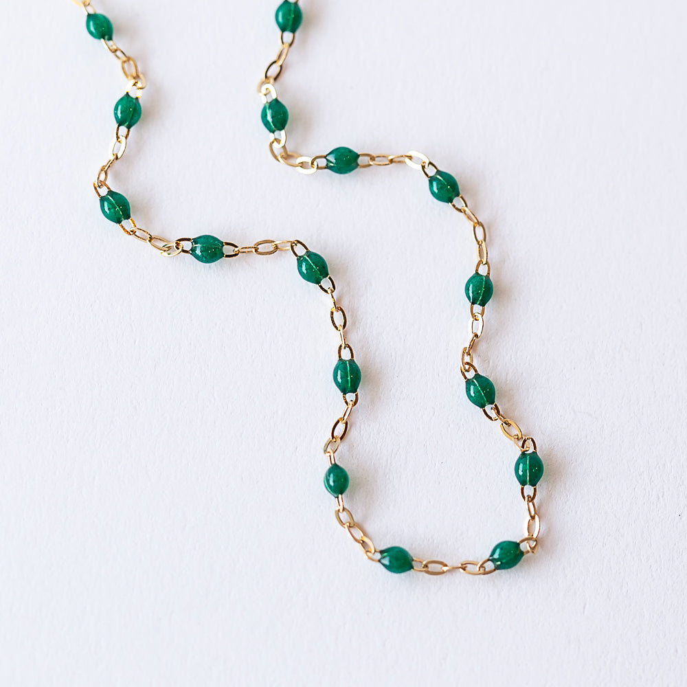 Classic Gigi Necklace, Emerald