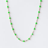 Classic Gigi Necklace, Neon