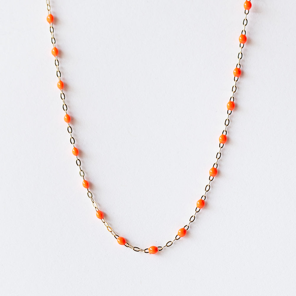 Classic Gigi Necklace, Orange