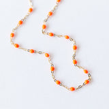 Classic Gigi Necklace, Orange