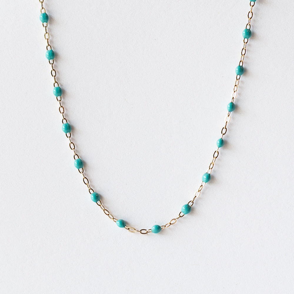 Classic Gigi Necklace, Turquoise Green