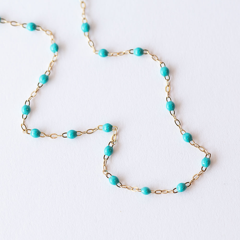Classic Gigi Necklace, Turquoise Green