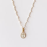 Cross Charm, White