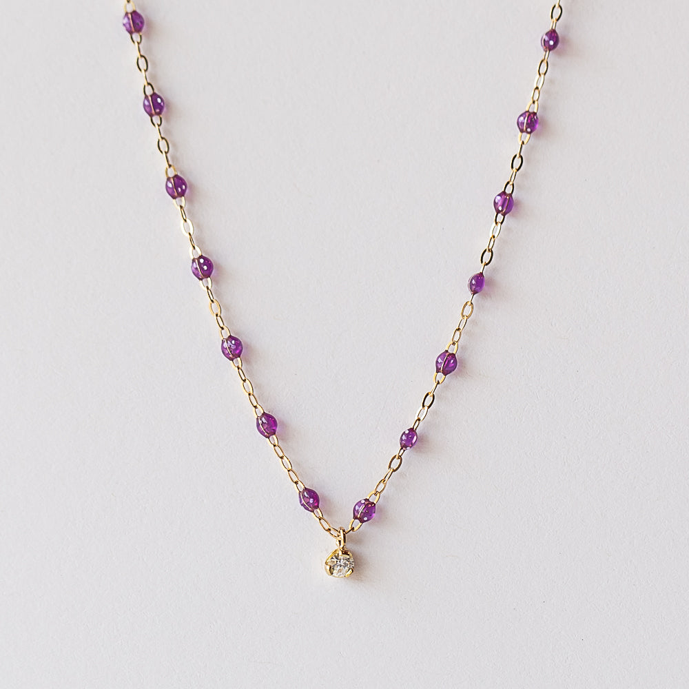 Gigi Supreme One Diamond Necklace, Galaxy