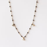 Gigi Supreme Three Diamond Necklace, Quartz