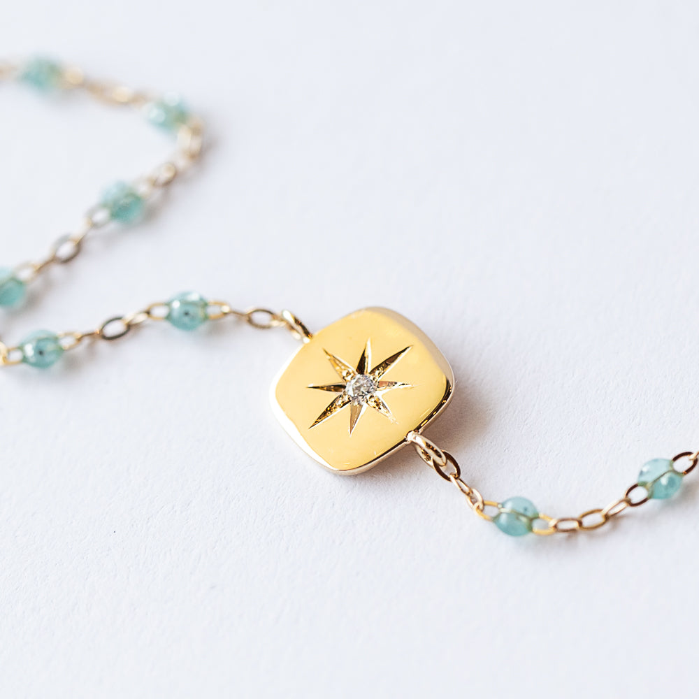 Miss Gigi Diamond Starburst Bracelet, Aqua