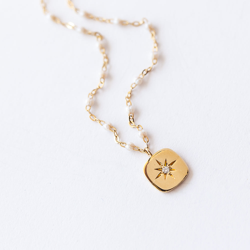 Miss Gigi Starburst Necklace, Opal