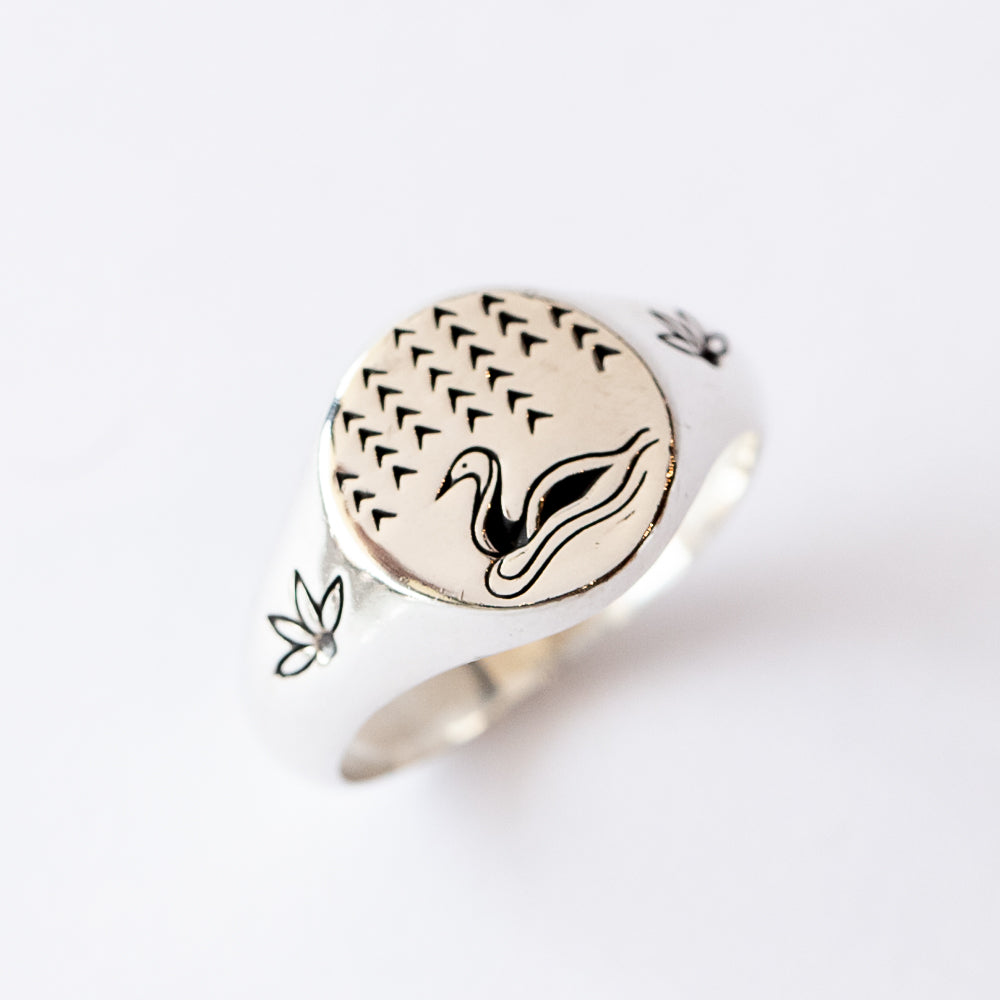 Weeping Willow Signet Ring