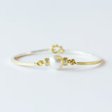 South Sea Pearl Bangle with Diamonds