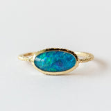 Large Elongated Oval Opal Ring