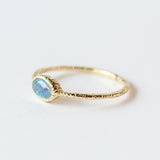 Small Oval Opal Ring